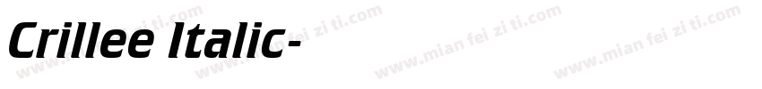 Crillee Italic字体转换